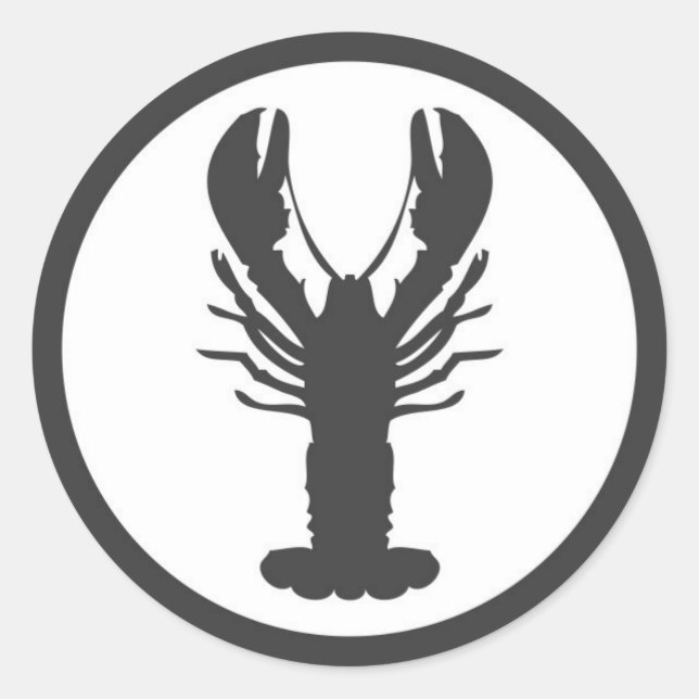 ROND STICKER LOGO LOGO LOBSTER (Devant)