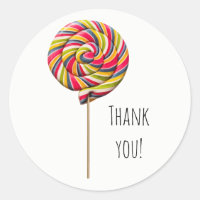 Sticker Lollipop Swirl coloré