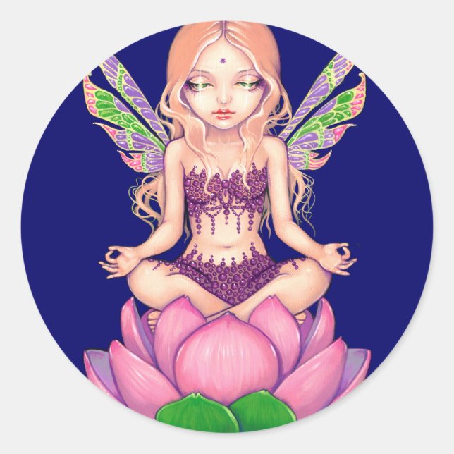 Rond Sticker "Lotus Fairy" (Devant)