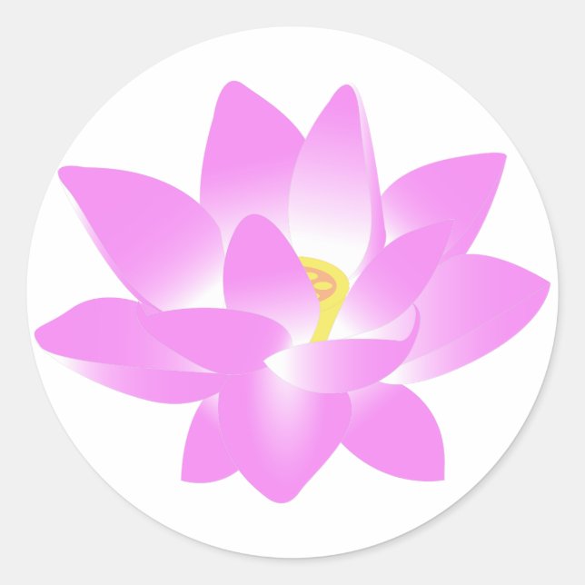 Rond Sticker Lotus Violet (Devant)