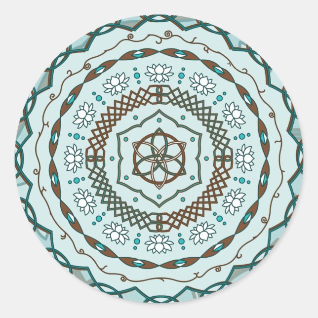 Rond Sticker Lotus Weave (Devant)