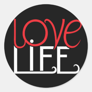Rond Sticker Love Life