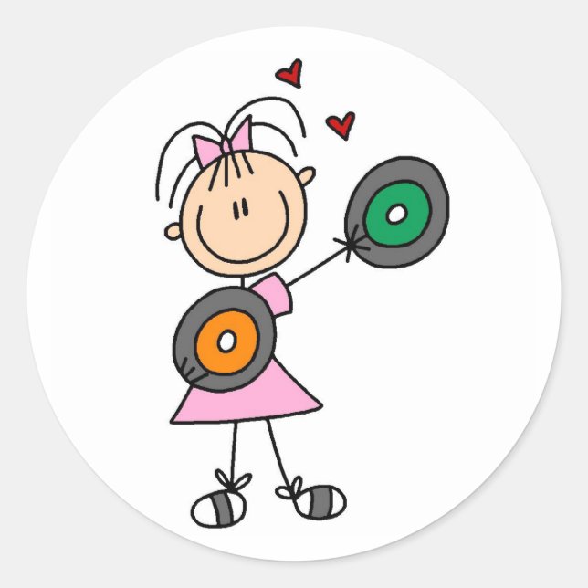 Rond Sticker Lover Record Vinyl (Devant)