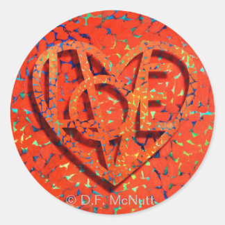 Rond Sticker Lover's Heart®