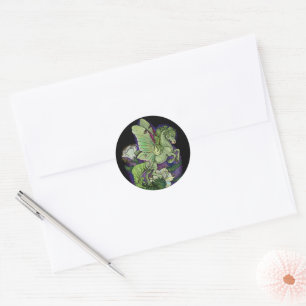 Rond Sticker Luna Moth Fairy Horse Classic Round