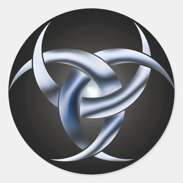 Rond Sticker lunaire triple déesse (Devant)