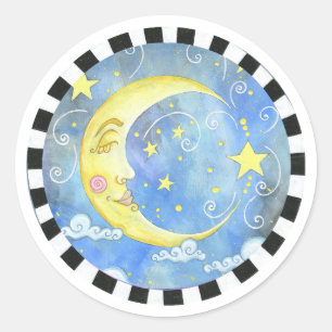 Rond Sticker Lune