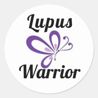Rond Sticker Lupus Warrior