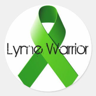 Rond Sticker Lyme Warrior