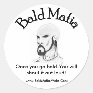 Rond Sticker Mafia Bald - Petit