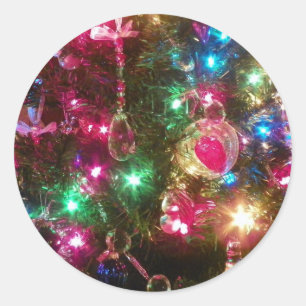 Rond Sticker magique de Noël