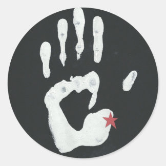 Rond Sticker Mains Michigan