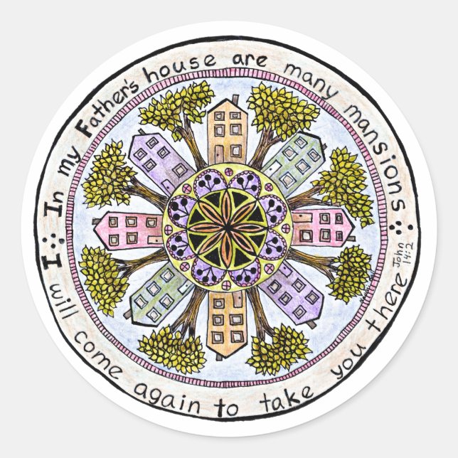 Rond Sticker Maison du Père (Devant)