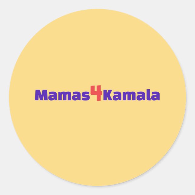 Rond Sticker Mamas4Kamala (Devant)