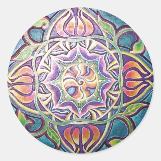 Rond Sticker Mandala (Devant)