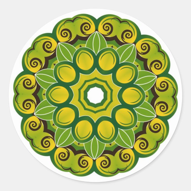 Rond Sticker Mandala (Devant)