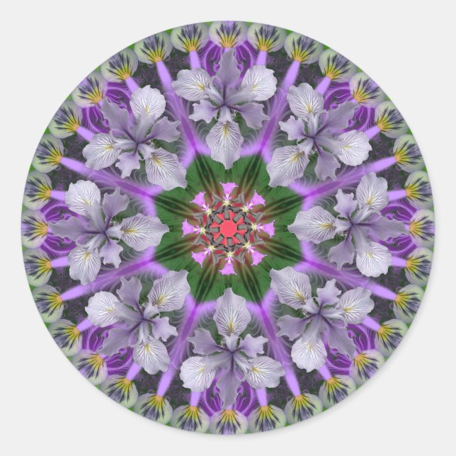 Rond Sticker Mandala 3415 (Devant)
