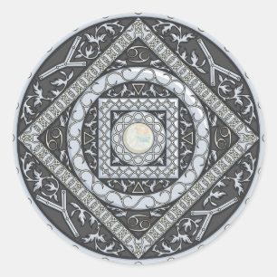 Rond Sticker Mandala Cancer