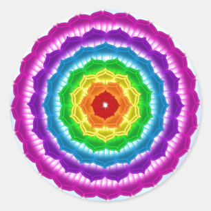 Rond Sticker mandala Chakra