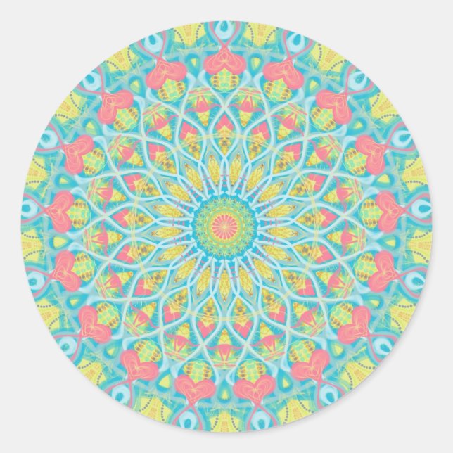 Rond Sticker Mandala de guérison (Devant)
