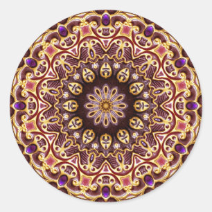 Rond Sticker Mandala pour bijou de géométrie