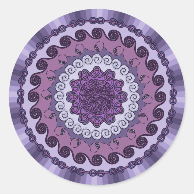 Rond Sticker Mandala Vent (Devant)
