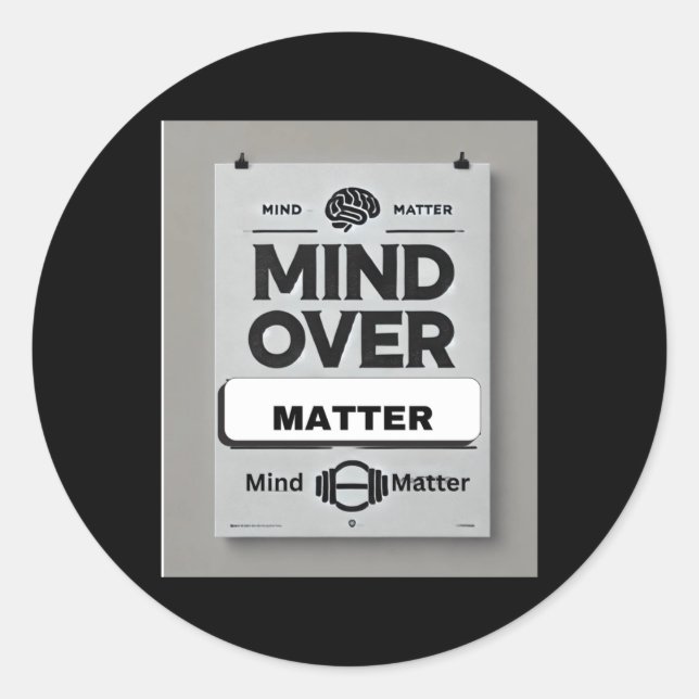 Rond Sticker Mantras Motivationnel (Devant)