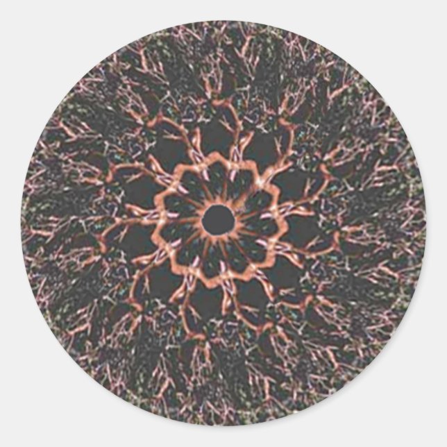 Rond Sticker Manzanita Mandala (Devant)
