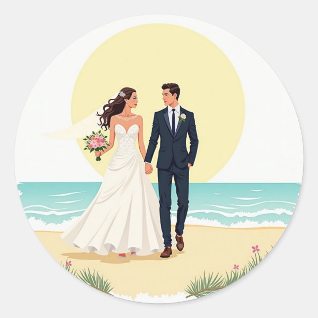 Rond Sticker Mariage Bliss (Devant)