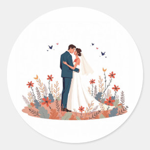 Rond Sticker mariage Bliss