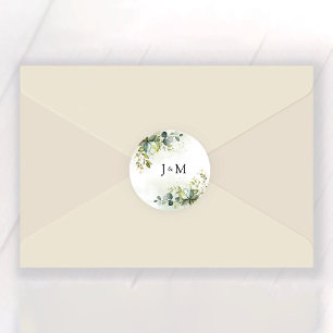 Rond Sticker Mariage Classic Round Vert