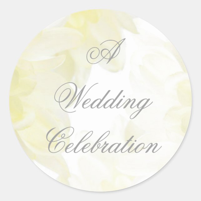 Rond Sticker Mariage Dahlia (Devant)