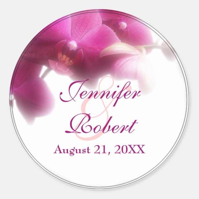 Rond Sticker Mariage de mariée et de chambre (Devant)