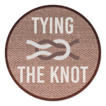 Sticker Mariage de patchs de Knot Scout Brown