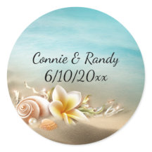 Sticker Mariage Destination Plage