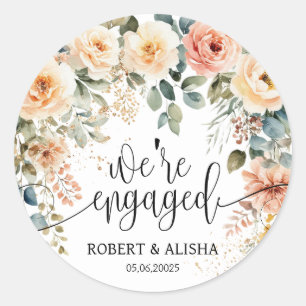 Rond Sticker Mariage flou
