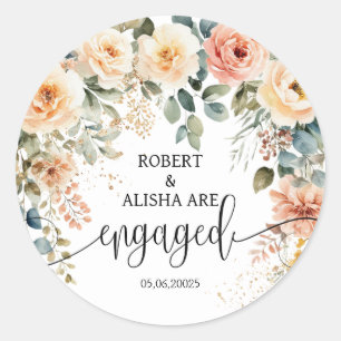 Rond Sticker Mariage flou