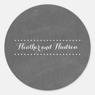 Rond Sticker Mariage inspiré par le tableau de bord