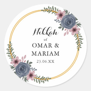 Rond Sticker Mariage islamique