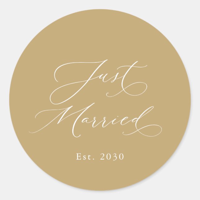 Rond Sticker Mariage marié (Devant)