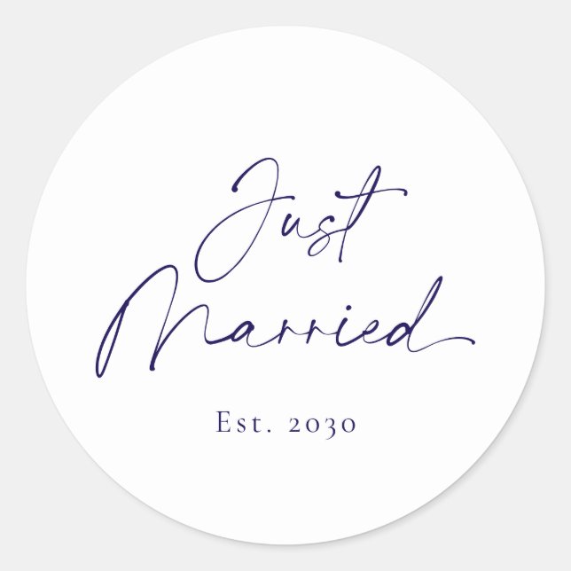 Rond Sticker Mariage marié (Devant)