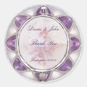 Rond Sticker Mariage précieux