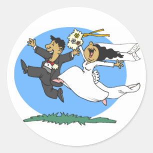 Rond Sticker Mariage Whoo Hoo