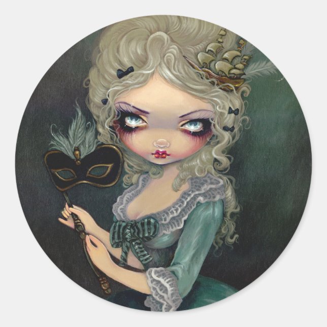 Rond Sticker "Marie Masquerade" (Devant)