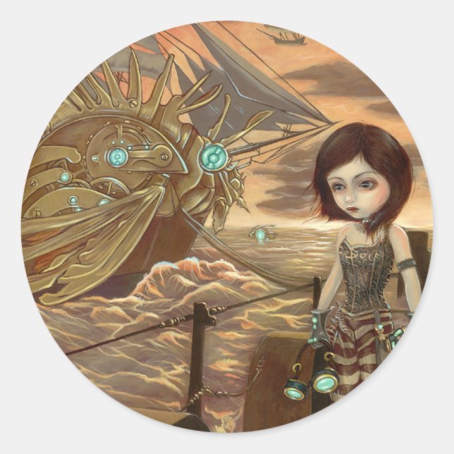 Rond Sticker "Maritime Sunset" (Devant)