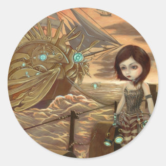 Rond Sticker "Maritime Sunset"