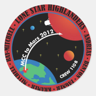 Rond Sticker Mars 101 2011