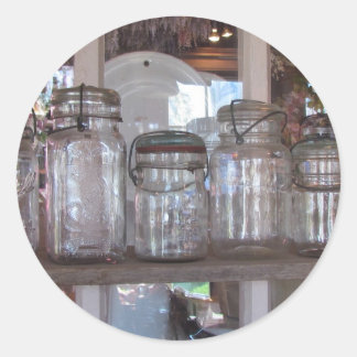 Rond Sticker Mason Jars