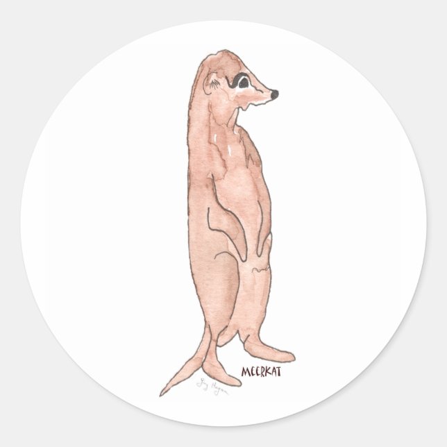 Rond Sticker Meerkat (Devant)