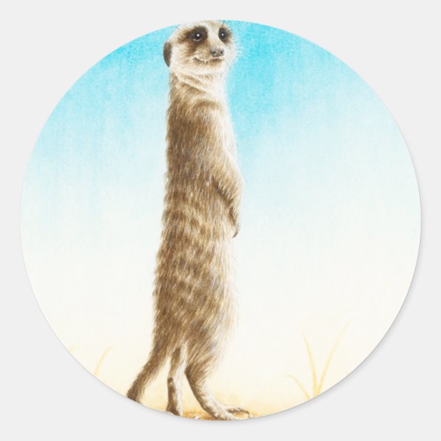 Rond Sticker Meerkat (Devant)